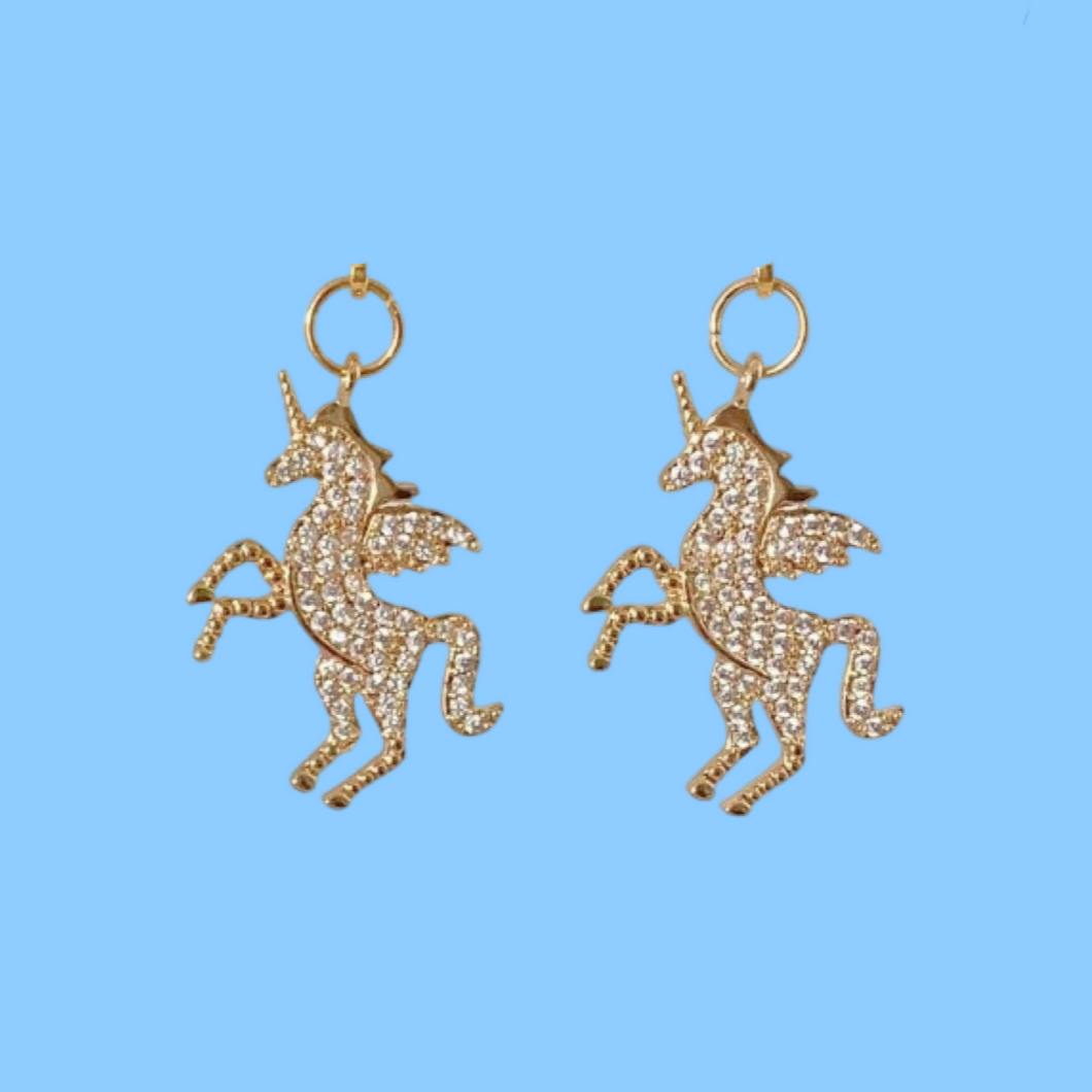 Unicorn Huggie Earrings