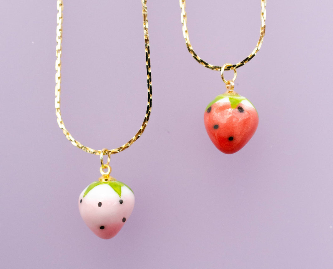 Jill Makes - Strawberry Necklace