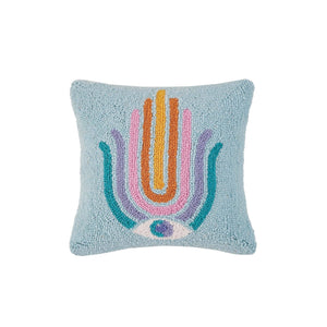 Square Wool Hook Pillows 16x16”
